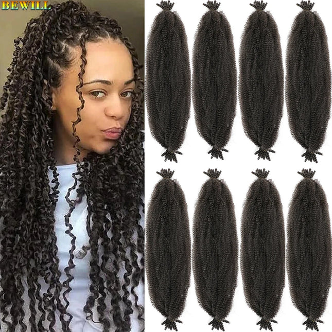 Ombre Ginger Springy Afro Twist Hair 1B 30 27 613 350 Bug Color Pre Fluffed Spring Twist Hair Marley Braiding Hair for Soft Locs
