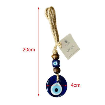 Evil Eye Wall Hanging Nazar House Protection Macrame Decor Rearview Mirror Pendant Lucky Eye Glass Evil Eye Gifts Turkish Eyes