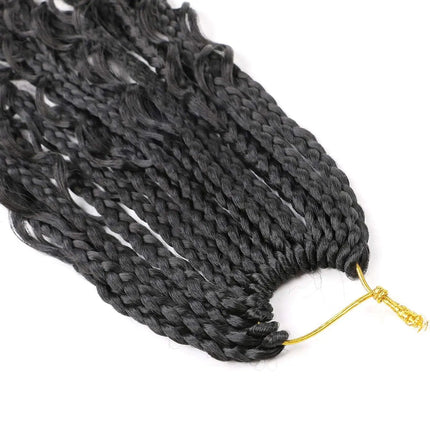 10-inch, 1-pack, 13 strands synthetic Bohemian curly hair is suitable for wedding and travel purposes.