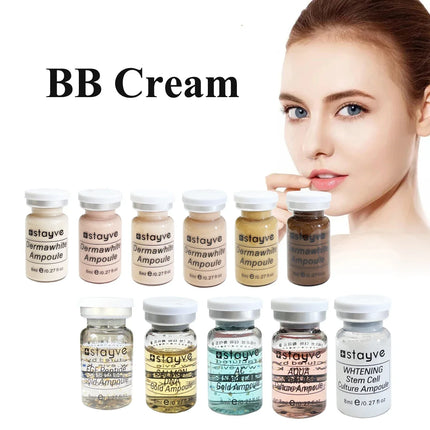 8ml Stayve BB Cream Glow Facial Serum Ampoule Essence Foundation Beginner Starter Kit Niacinamide/Peptide Face Skin Care