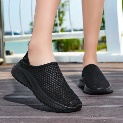 Oiaano Barefoot Man Grey Shoes Mesh Knit Slip On Ultra Light Breathable Soft Bottom Workout Casual Sports Shoes Outdoor Runing