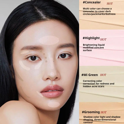 The Saem Matte High Coverage Liquid Concealer Oil Control Waterproof Cover Dark Circles Acne Natural Make up Professional Makeup