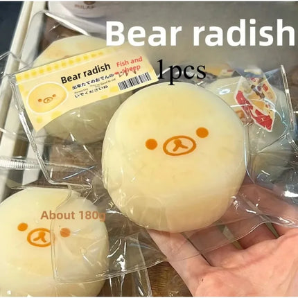 2Pc handmade Squishy with BUTTER texture - Banana Carrot bear shaped to relieve stress - Food grade silicone S