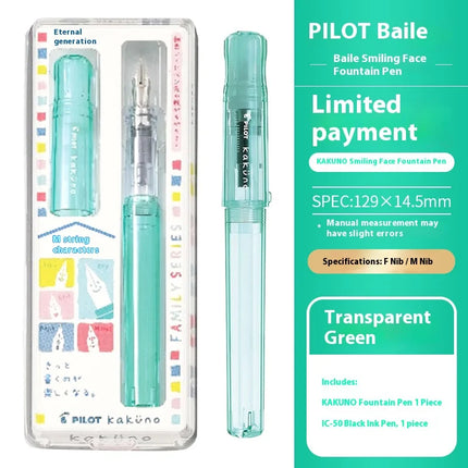 PILOT kakuno Fountain Pen,Multi-Colors Dreamy/Smile Family Series 0.4~0.7mm Nib Writing Calligraphy Pen Perfect Gift For Student
