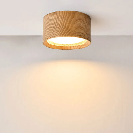 GX53 Downlight Wooden Ceiling Lamp 220V Indoor Decor Lamps Room Lighting Living Room Corridor LED Down Lights for Street Bedroom