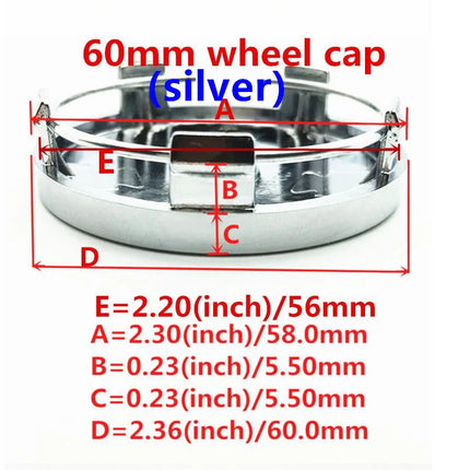 4pcs 3D new black for 56mm 60mm 65mm 68mm Car emblem Wheel hub Center Cap Badge covers sticker Decal styling Accessories