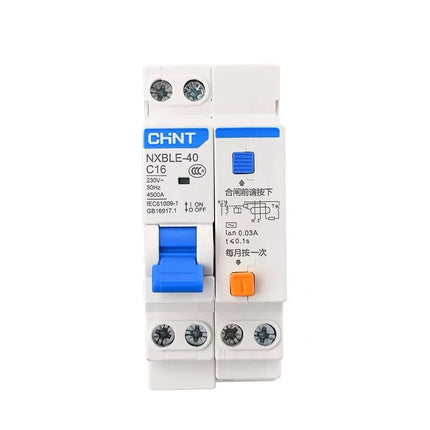 CHINT NXB-40 NXBLE-40 DPN DPNL 1P+N Replace DZ267-32 6A 10A 16A 20A 25A 32A 40A 220V Miniature Leakage Circuit breaker MCB RCBO