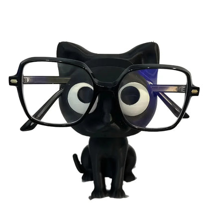 3D Printed Cat Design Glasses Holder Cute Desktop Eyeglass Stand Storage Organizer Home Office Decor Holiday Gift