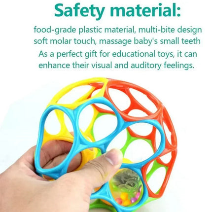 Baby Toy Soft Newborn Grasping Teethers Hand Bell Sensory Toys Rattles Kids Educational Toys for 0-12 Months Children Playing
