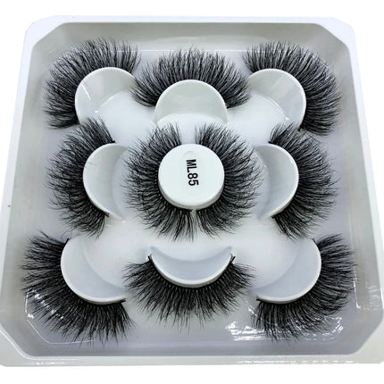 New 5 pairs 8-25mm natural 3D false eyelashes fake lashes makeup kit Mink Lashes extension mink eyelashes maquiagem