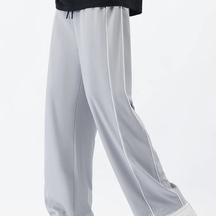 Summer Men Sweatpants Joggers Straight Pants Neutral Breathable Loose Outdoor Quick Drying Fabric Fitness Pants Casual Trouser