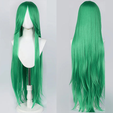 100CM Long Straight Wig With Bangs Synthetic Cosplay Wig For Women Pink Purple Cosplay Wigs for Party For Halloween