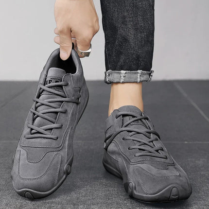 Ankle Boots For Men 2025 Spring Man Casual Sneakers Non Slip Khaki Work Mens Shoe Short Boots Loafers Lace Up Zapatillas Hombre