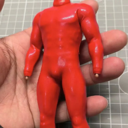 1/12 Scale Soldier Red Jumpsuit Model for 6''vtoys