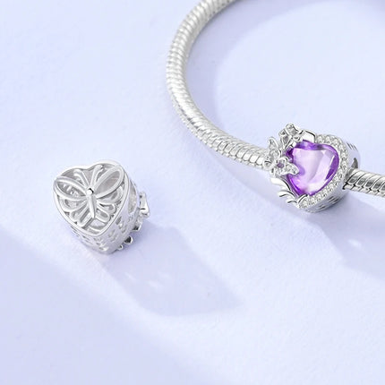 Charm Hot Sales 925 Sterling Silver Charms Beads CZ pave Round Charms Fit Original Bracelet Necklace Charms Jewelry Gift DIY