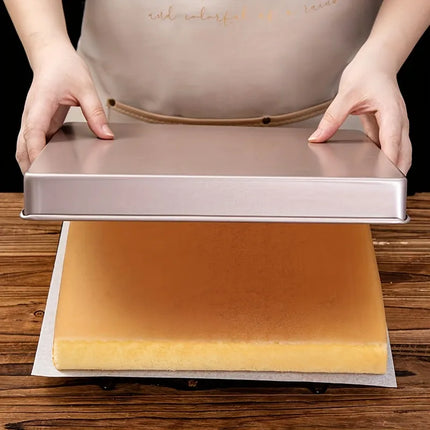 11-Inch - 28x28 Square Deepened Cake Roll Baking Tray Mold, Household Non-Stick Nougat Snowflake Pastry Kitchen Baking Mold