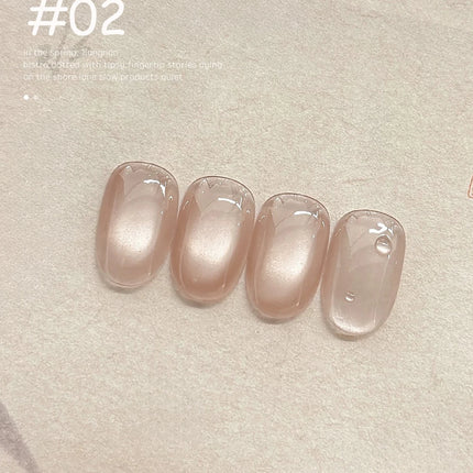 WS 10ml Light Flow Cat Magnetic Gel Nail Polish for Whitening in Autumn And Winter Semi Permanent Gel Manicure DIY Nail Art