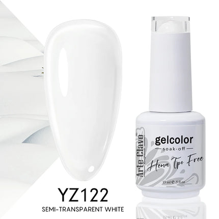 Arte Clavo Red Color Series Nail Polish UV Soak Off Varnish 15ml Manicure Nail Art Long-lasting Hema Tpo Free Gel Nail Polish