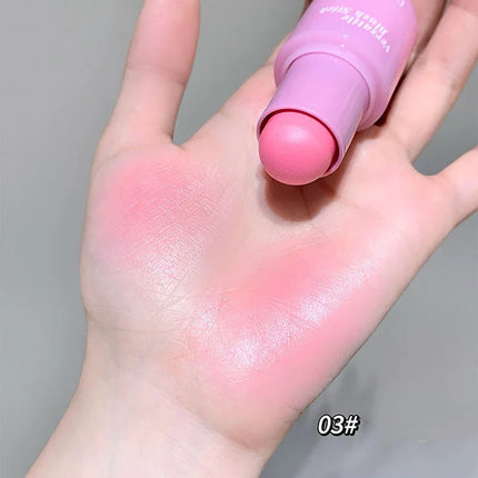 Magic Blush Stick 3-in-1 Cheek Lip Tinted Moistured Blush Stick Silky Brighten Cheek Cream Natural Cosmetics Makeup Products