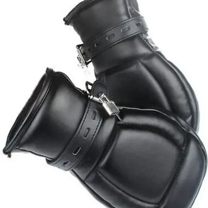 Handcuffs Mittens Boot Booties Leather Gloves Dog Paw Padded Fist Mitts Socks BDSM Bondage Sex Toys Gloves Puppy Play Fetish