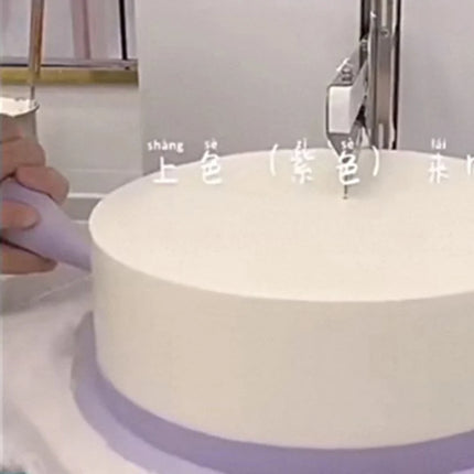 Semi Automatic Birthday Cake Smoothing Coating Machine Desktop Cakes Plastering Cream Coating Filling Machine Baking Appliance