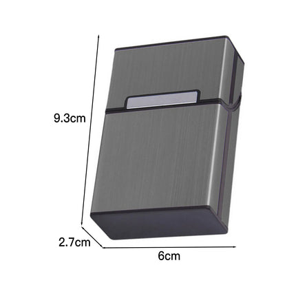 Aluminum Cigarette Case Portable 20 Cigarette Holder Stylish Metal Smoke Storage Box Container for Home & Business Use
