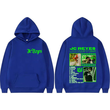 Rapper Jc Reyes Album Tour 2025 Double Sided Print Hoodies Men's Fashion Vintage Hip Hop Hoodie Long Sleeve Oversized Sweatshirt