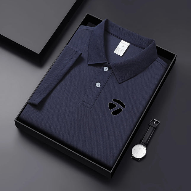 2026 New Summer Style Men's Casual T-shirt, Quick Drying Short Sleeved Golf Shirt, High-quality Plus Size
