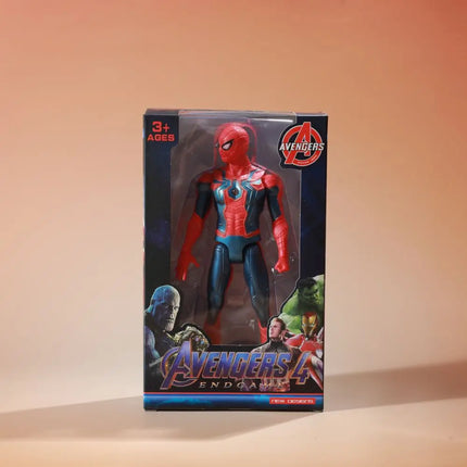 Marvel Spider Man Model Kit Anime Figures Avengers Collection Luminous Model Anime Action Figure Toys Boy Children Birthday Gift