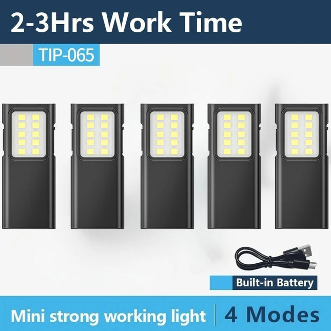 Rechargeable EDC Flashlight Super bright Pocket Torch Portable Pen Clip Headlamp Mini Handheld Flashlights Outdoor Camping Lamp