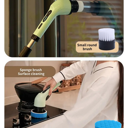 Cordless Spin Scrubber Electric Multipurpose Cleaning Brush for Kitchen Bathroom Toilet - Household Hair Brushes And Mops