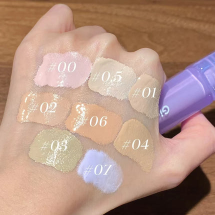 Girlscrush Liquid Concealer  Moisturizing Brightening Conceal Pore Watery Velvet Longlasting Cover Red Streaks Face
