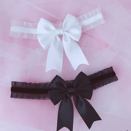 1PC Women Lace Thigh Ring with Bow Elastic Leg Ring for Wear Lolita Fashion Accessory