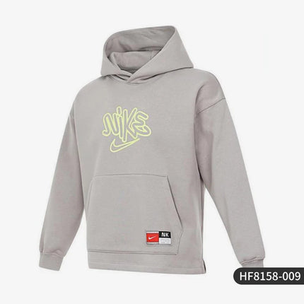 Nike Official Genuine 2025 Spring Kids' Warm Printed Fleece Basketball Sweatshirt HF8158-009