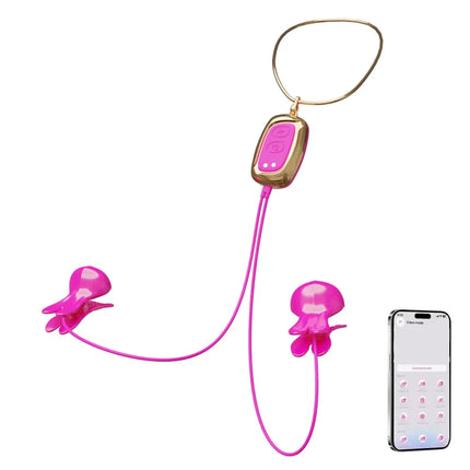 Nipple Clamp Sucking Vibrator Tongue Licking Vibrating For Women Breast Massage Labia Clitoris Clip Stimulation Massager Sex Toy