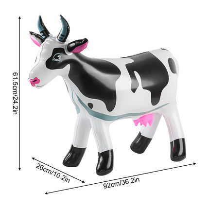 1PC  Inflatable Cow Blow up Farm Animals Western Birthday Party Decorations Decorative Inflatable Animals Gifts for Farm