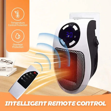 Energy Saving PTC Heater Low Noise Desktop Portable Warm Air Blower for Office Bedroom Personal Heating Fan