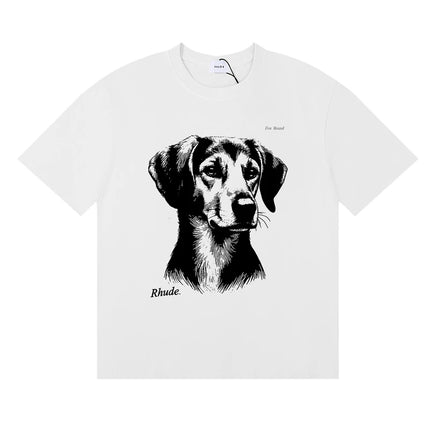 26SS New American Style Rhude T-Shirt High Street Hip Hop Fashion Men's Women's Trendy Short Sleeve Stock