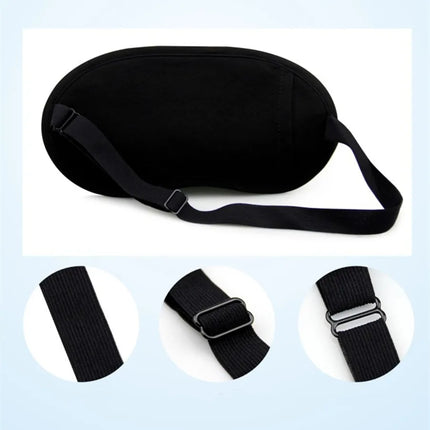 Cute Expression Black Blackout Eye Mask Women Girl Men Office Travel Essential Gift Unisex Funny Cartoon Nap Time Sleep Eye Mask