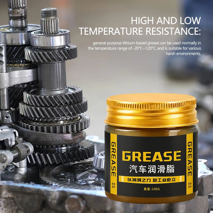 Automotive Grease 100g Vehicle Track Lubricating Grease High Tempe And Wear Resistant Automotive Grease For Track Mechanical