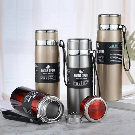 1L Thermal Water Bottle Keep Cold and Hot Water Bottle Thermos for Water Tea Coffee Vacuum Flasks Stainless Steel Thermos Bottle