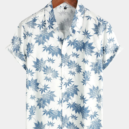 Summer Mens Striped Floral Patchwork Hawaiian Shirt 3D Print Short Sleeve Pocket Casual Oversized Beach Camisa Havaiana Listrada