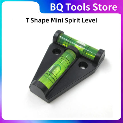 2 Way Mini Spirit Level T-Shaped Horizontal Bubble Horizontal Measurement Tools Mini Spirit Level 44*58*13mm