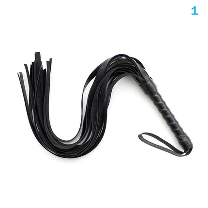 Racing Riding Crop Party Flogger Hand Cuffs Queen Black Horse Riding Whip High Quality Pu Leather Pimp Whip