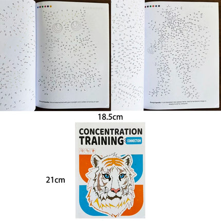 Children's Drawing By Connecting Lines Drawing Points and Connecting Lines Fun Activity Book Pen Control Training 48 Color Pages