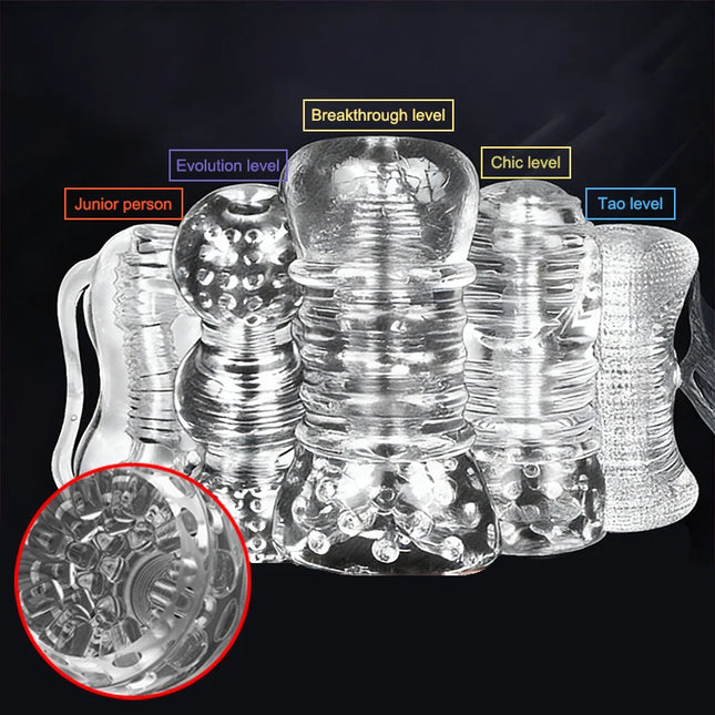 1Pc Silicone Penis Trainer Vagina Masturbation Products Man Sex Toys Men Endurance Exercise Stretcher Adult Sex Toys