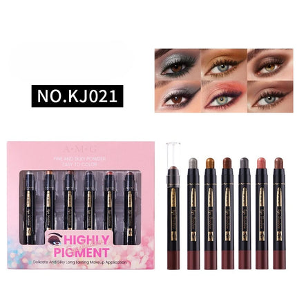 Pearl Shimmer Eyeshadow Stick Set, Waterproof and Long-lasting Eyeshadow Set with Easy Application Capabilities