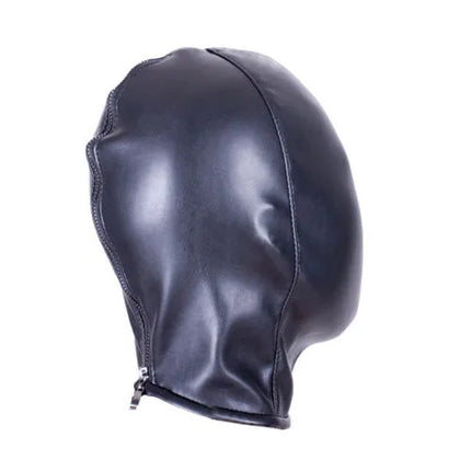 PU Leather Straitjacket Bondage Hood Mask BDSM Roleplay Clubwear Dog Cosplay Headgear Body Bondage Sex Toy for Women and Men