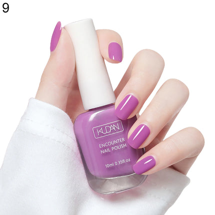 16 Colors Water-Based Nail Polish Set 10ml Nude Red Pink Peel-Off Air-Dry Nail Art Polish Kit Manicure No Need Lamp