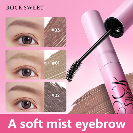 ROCK SWEET Velvet Mist Eyebrow Dye Cream Quick-drying Waterproof Natural Non-smudge Easy-to-color Eyebrow Tint For Beginner
